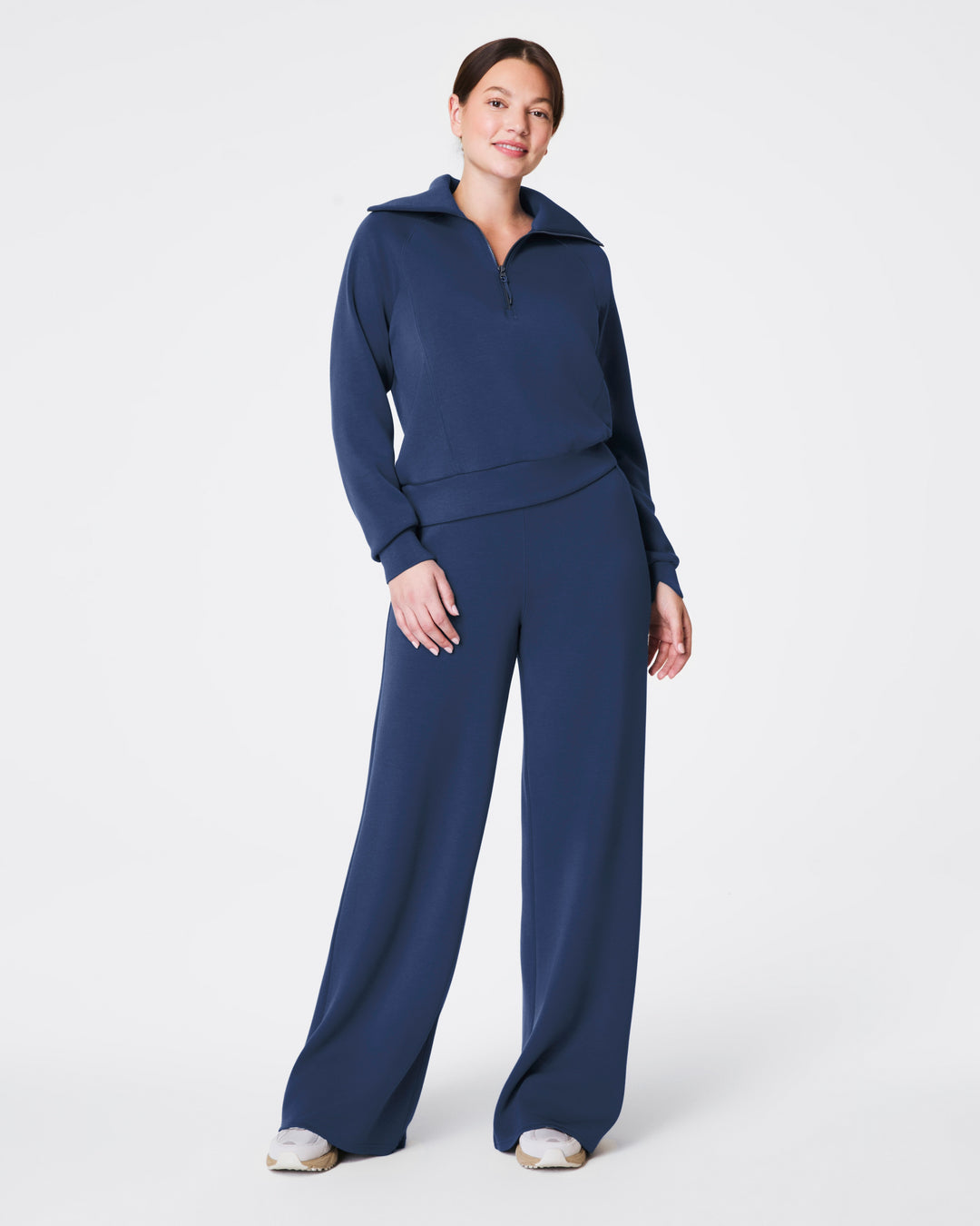 SPANX® AirEssentials Wide Leg Pant in Faded Indigo