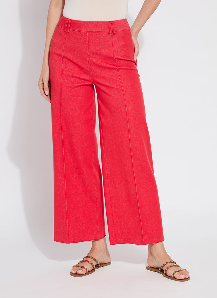 Lysse Erin Pintuck Reprieve Denim Jean in Buoy Red