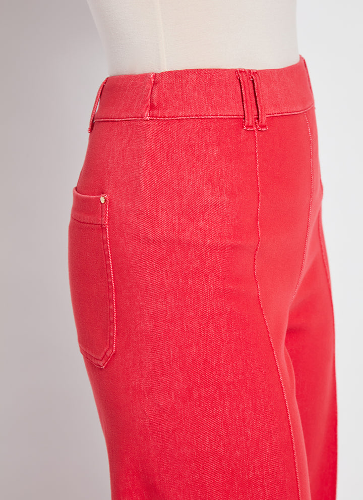Lysse Erin Pintuck Reprieve Denim Jean in Buoy Red