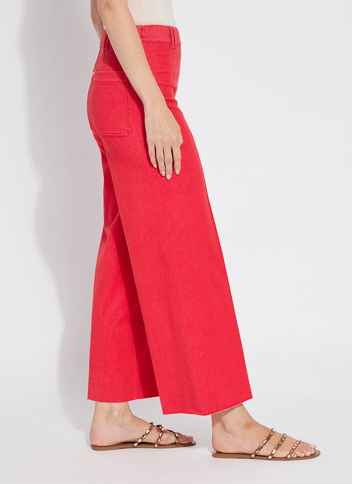 Lysse Erin Pintuck Reprieve Denim Jean in Buoy Red