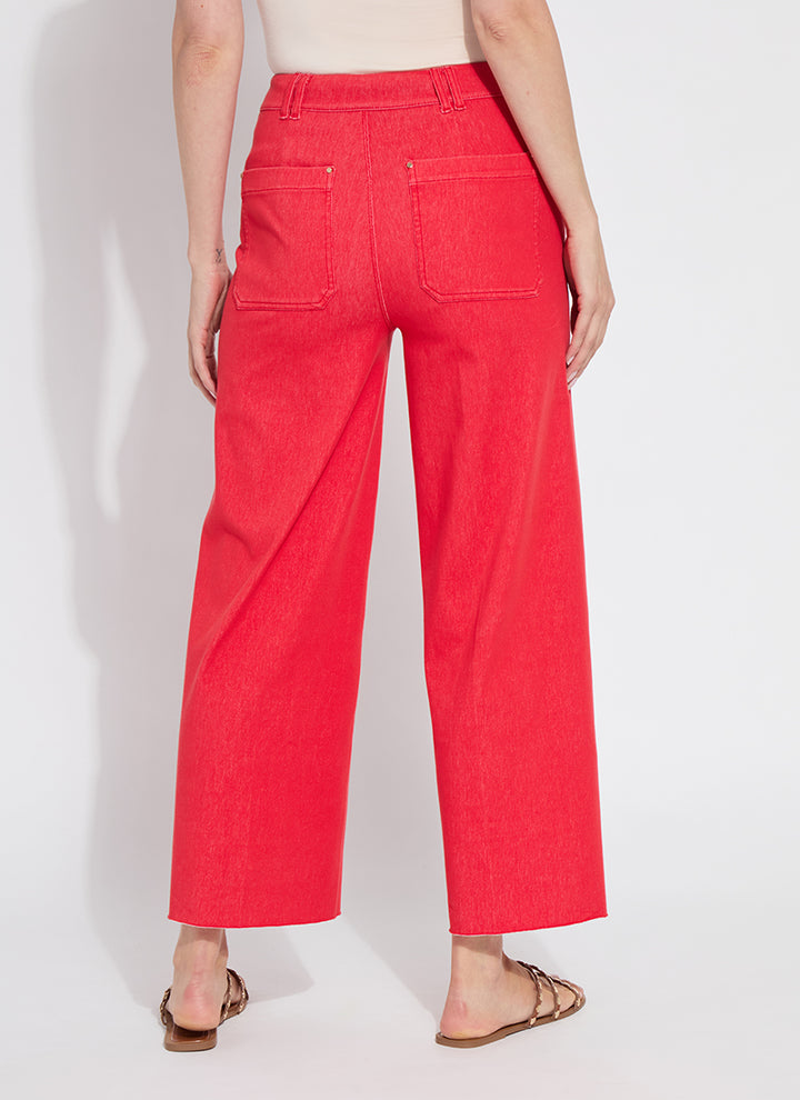 Lysse Erin Pintuck Reprieve Denim Jean in Buoy Red