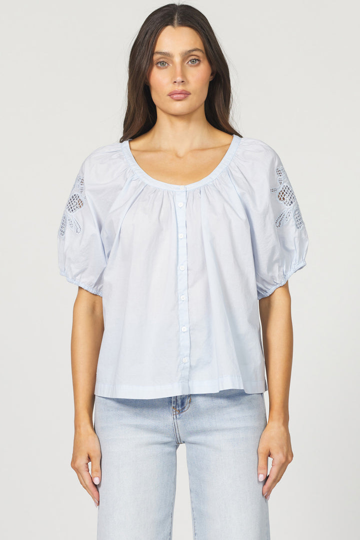 Dear John Emiline Skyway Blue Top
