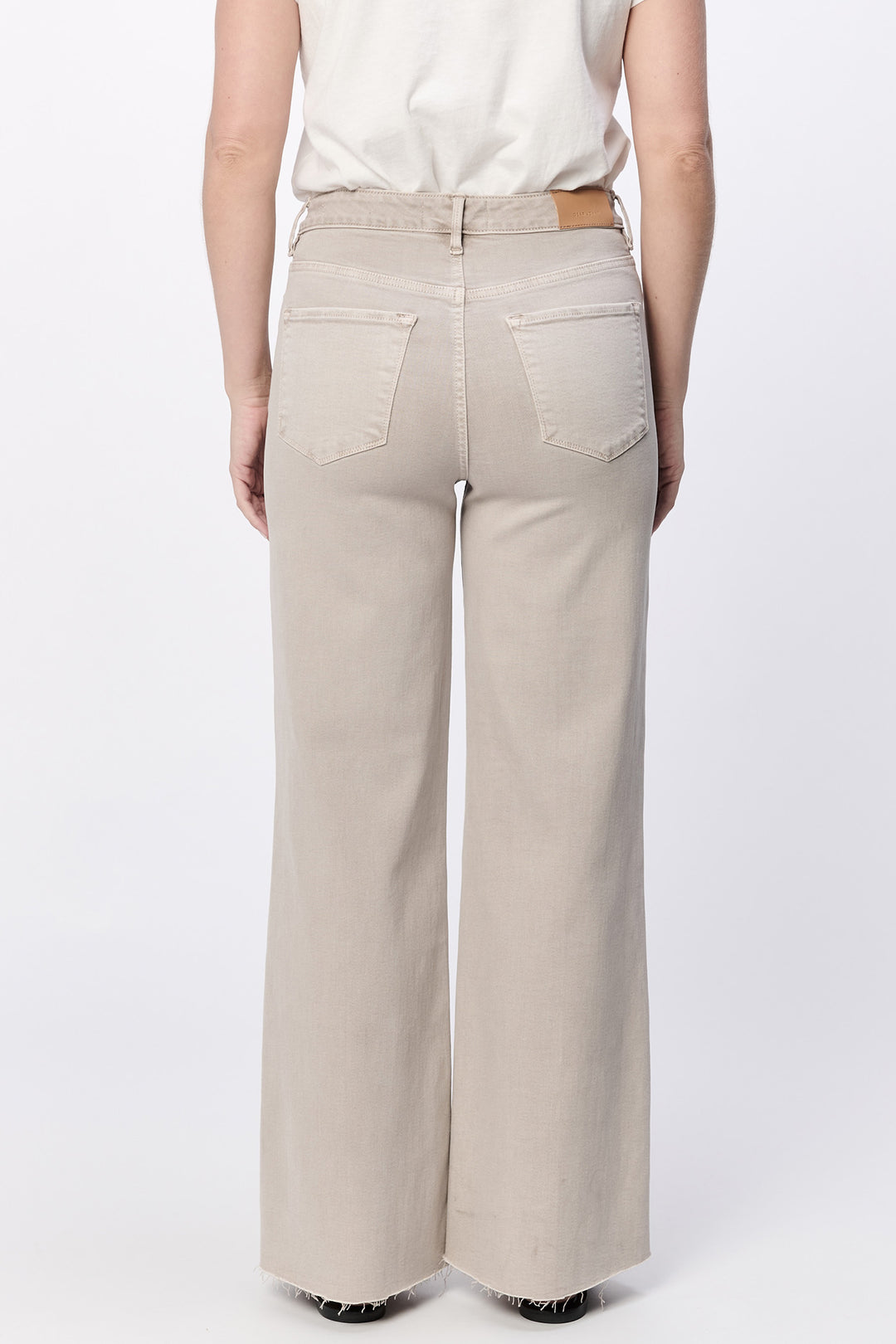 Dear John Fiona Wide Leg Jean in Stone