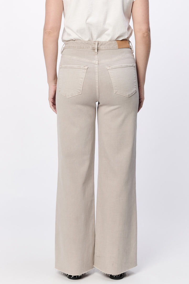 Dear John Fiona Wide Leg Jean in Stone