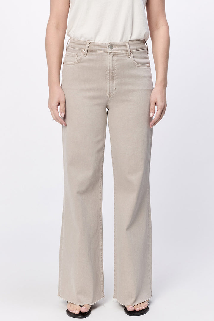 Dear John Fiona Wide Leg Jean in Stone