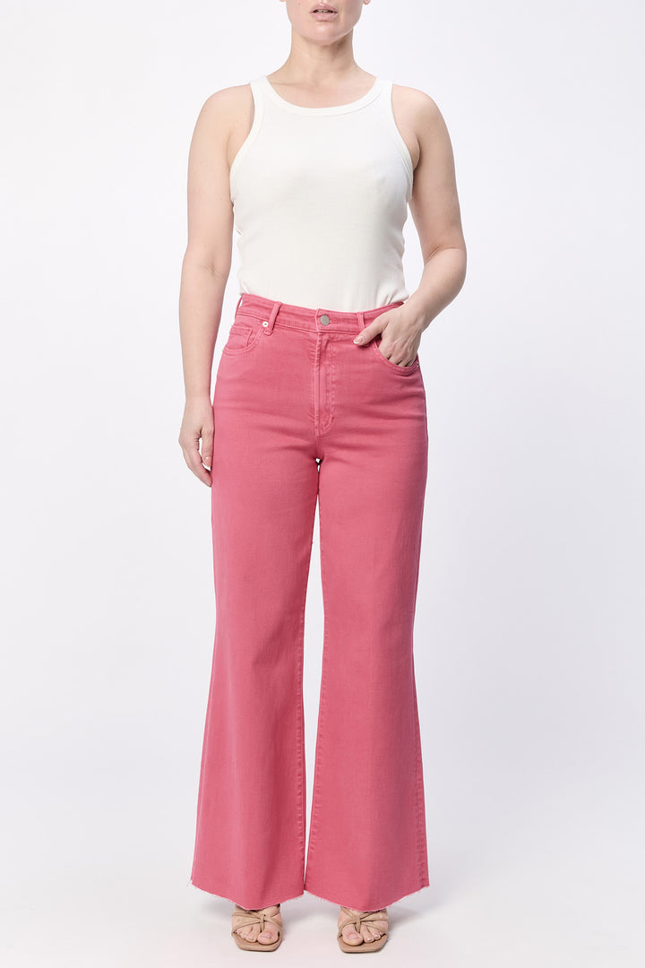 Dear John Fiona Wide Leg Jean in Raspberry