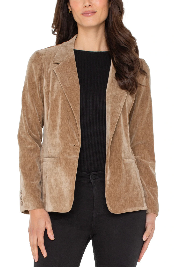 Liverpool Los Angeles Fitted Blazer in Harvest Khaki