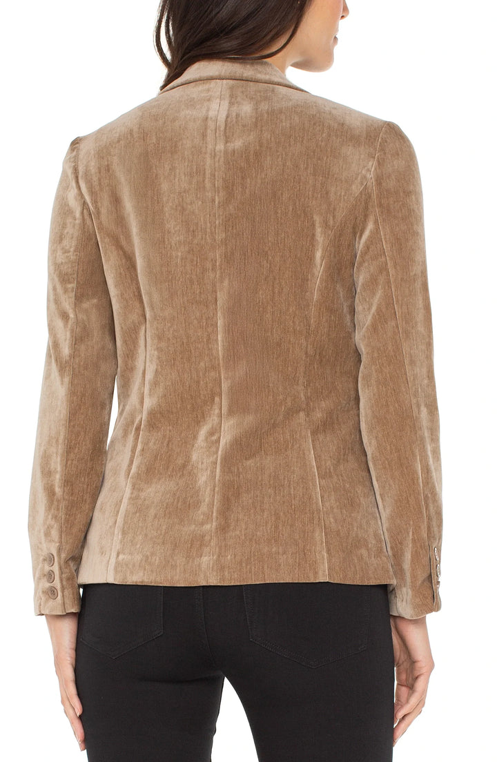 Liverpool Los Angeles Fitted Blazer in Harvest Khaki