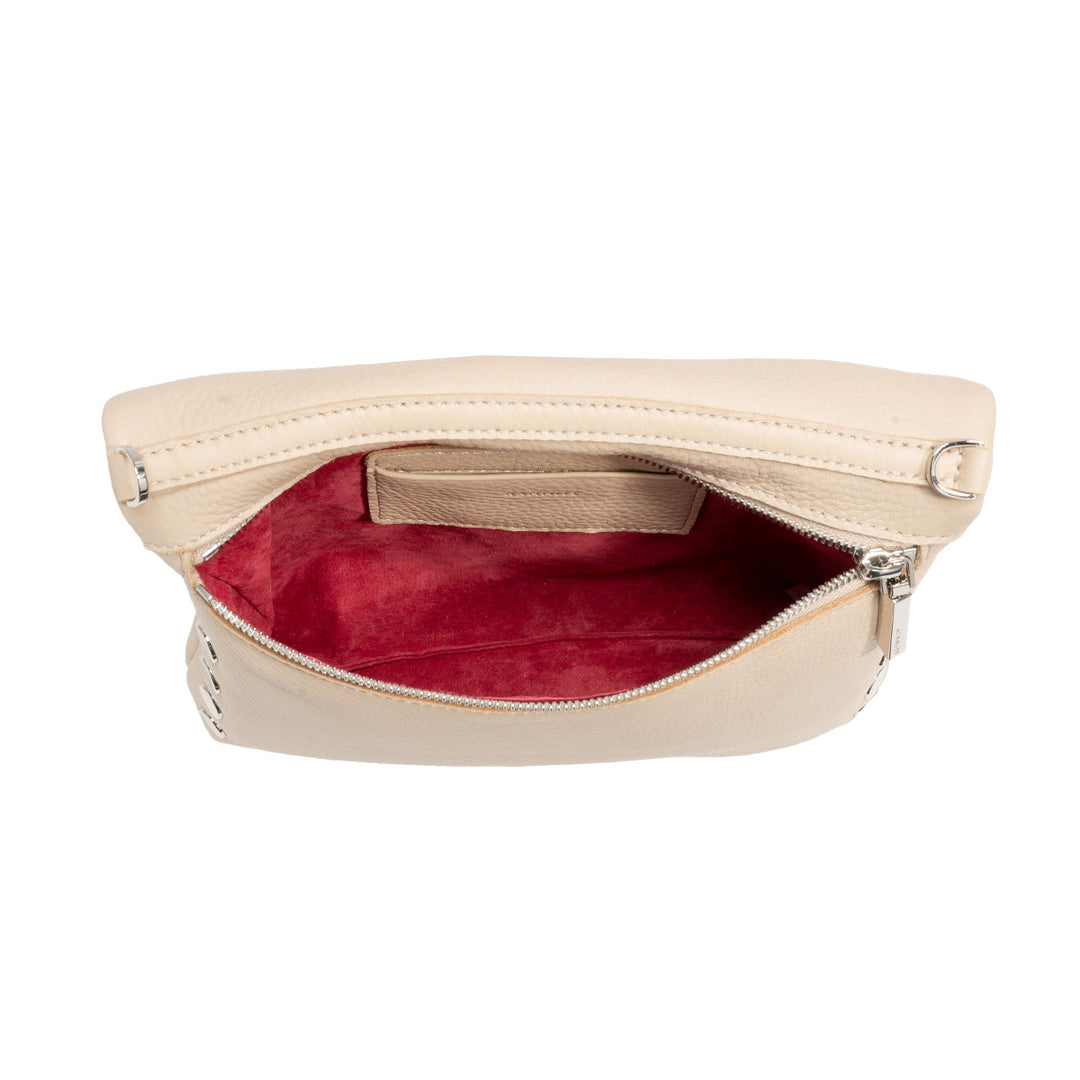 Hammitt VIP Med Shoulder Bag in Limestone/Silver