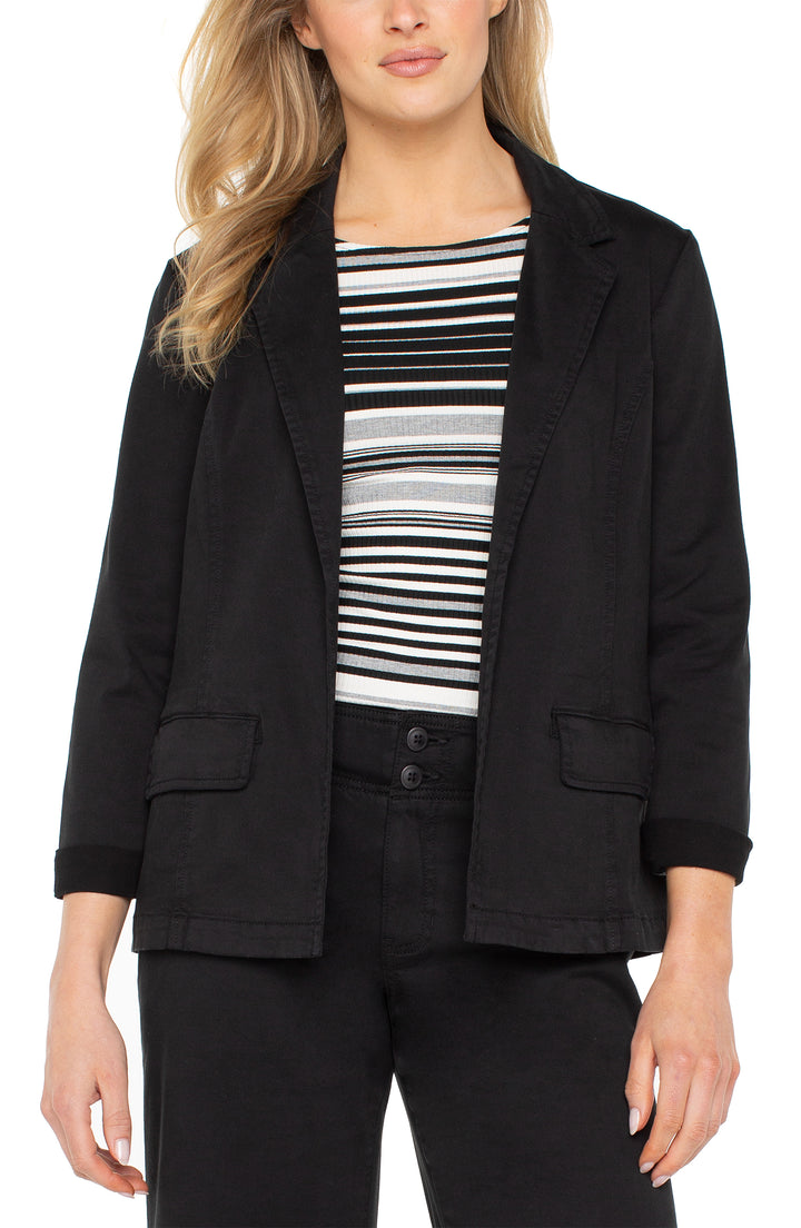 Liverpool Los Angeles Fitted Blazer in Black