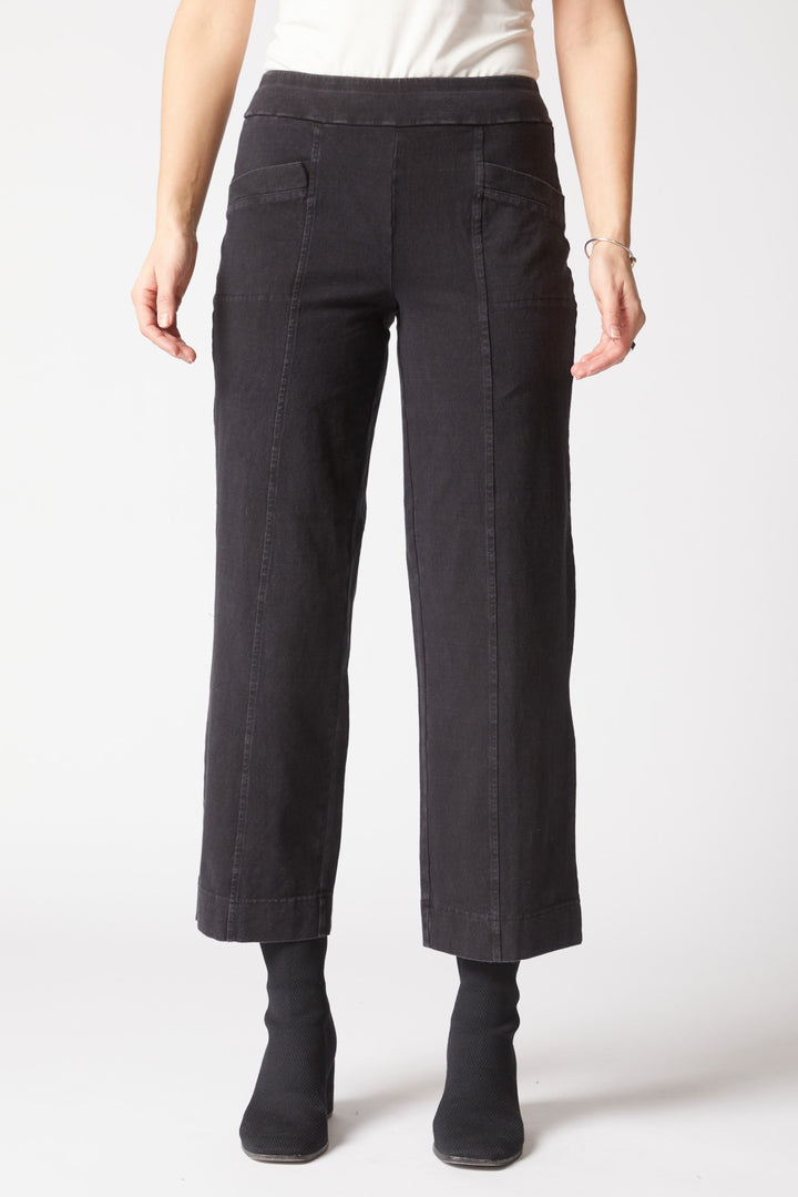 Habitat Stonewash Angle Flood Pant in Black