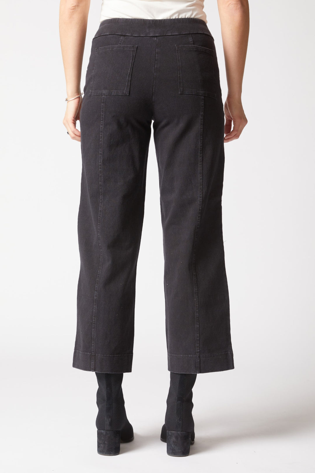Habitat Stonewash Angle Flood Pant in Black