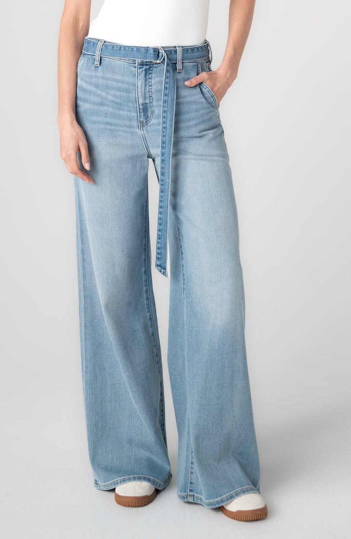 Liverpool Los Angeles High Rise Super Stride With Belt in Tide Pools