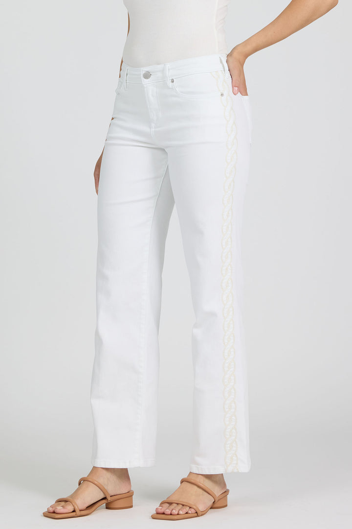 Dear John Taylor Mid Rise Jeans in White