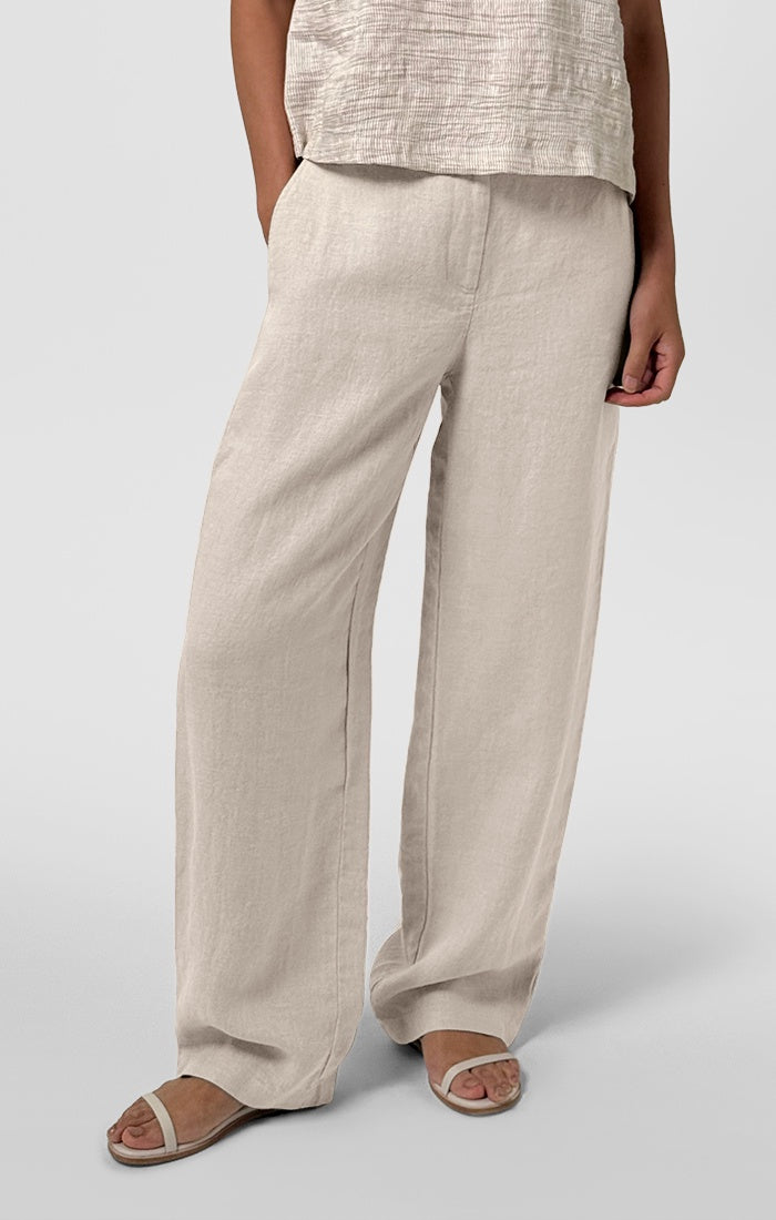 Eileen Fisher Full Length Pant in Undyed