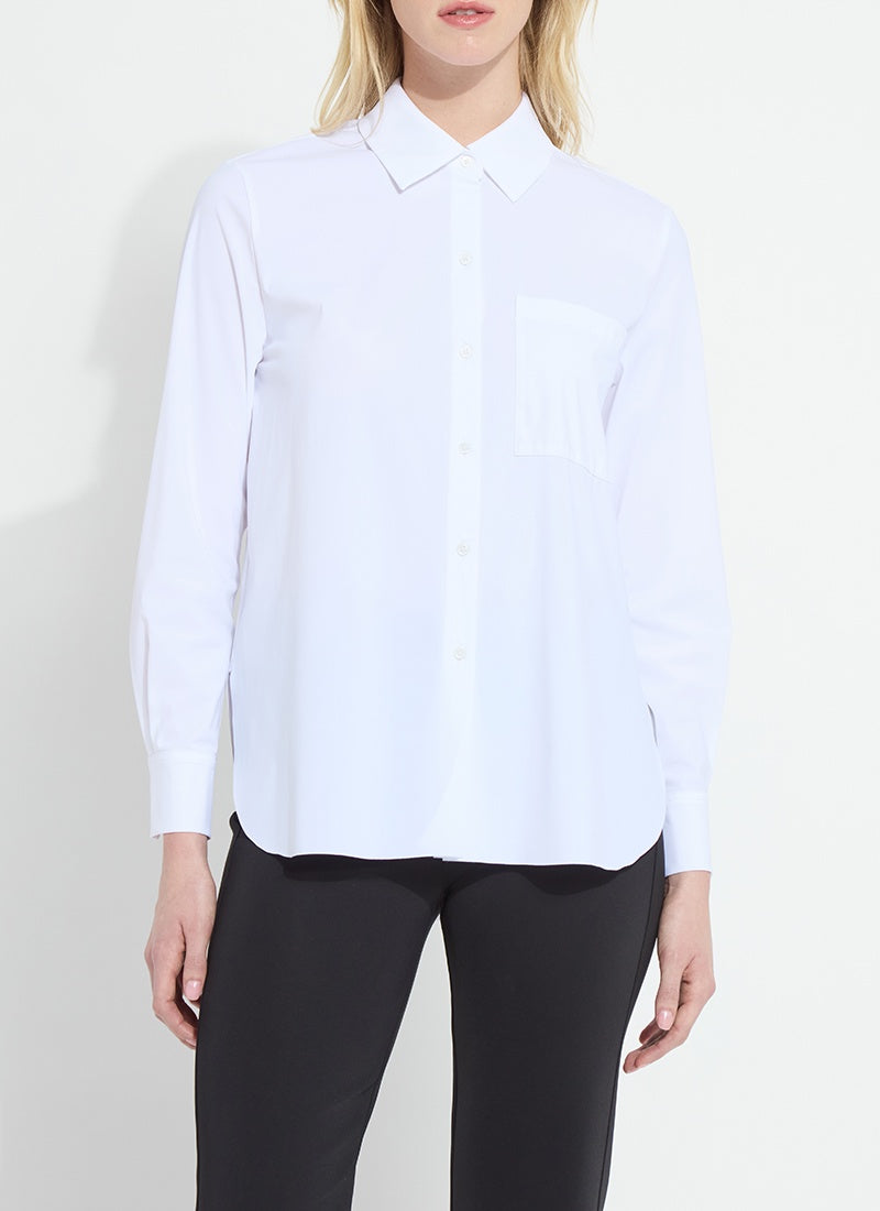 Lysse Schiffer 2.0 Button Down Shirt in White
