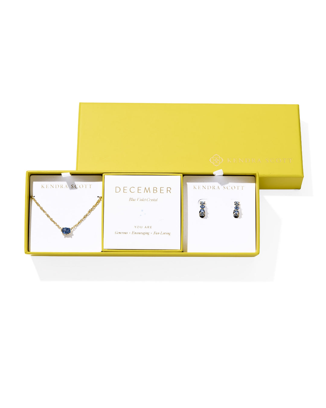 Kendra Scott Cailin Gold Birthstone Gift Set- December