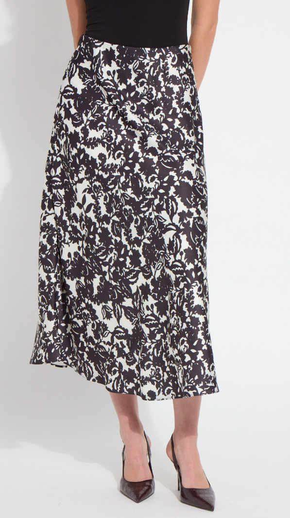 Lysse Evan Crystal Embellished Bias Skirt in Dreamscape