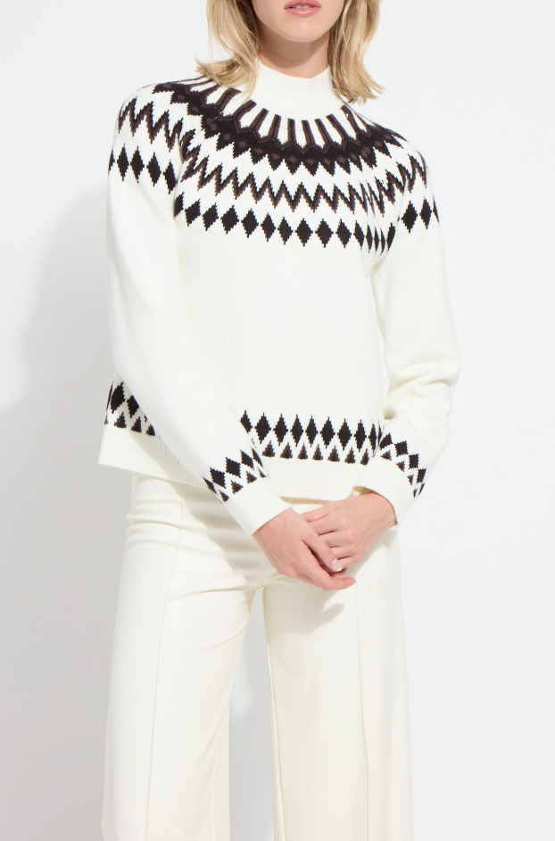 Lysse Solstice Fair Isle Sweater in Winter Fair Isle Jacquard