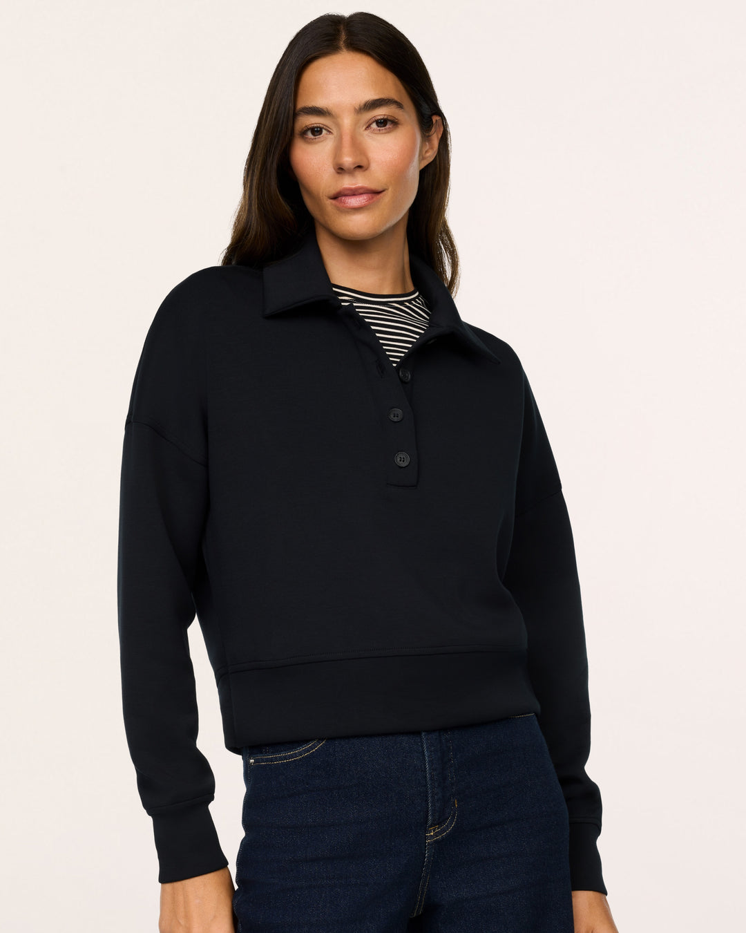 Spanx Airessentials® Rugby Shirt in Very Black
