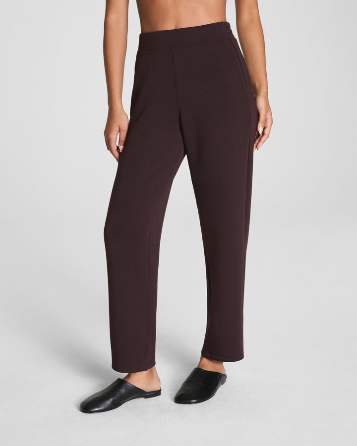 SPANX AirEssentials® Slim Straight Pant in Truffle Brown