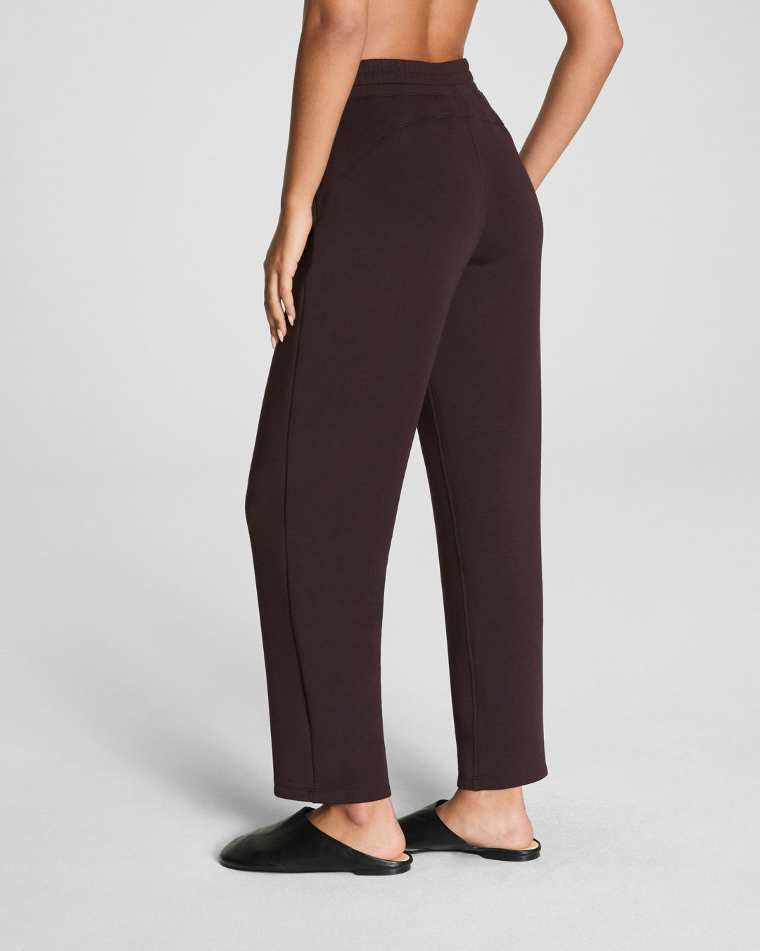 SPANX AirEssentials® Slim Straight Pant in Truffle Brown