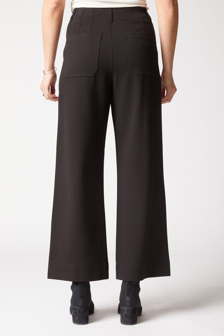 Habitat Luxe Ponte Flood Pant in Black