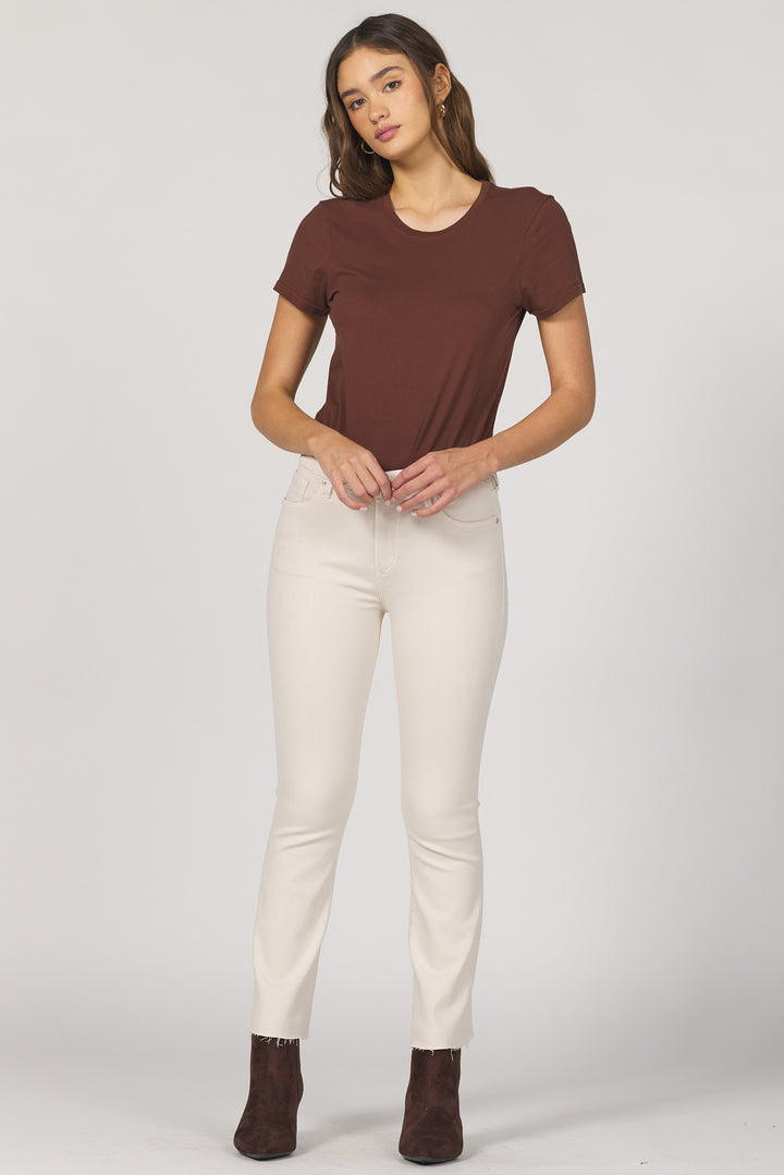 Dear John Jeanne Flare Jean in Whitecap Gray