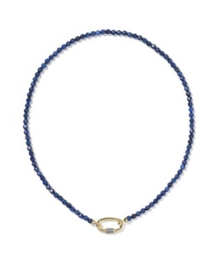 Kendra Scott Emery Beaded Strand Necklace in Dark Blue Quartz