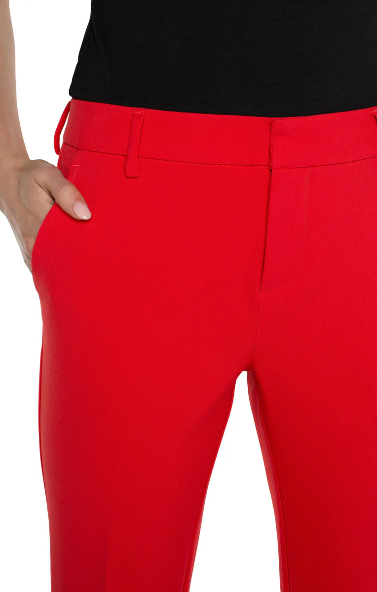 Liverpool Kelsey Flare Trouser in Red