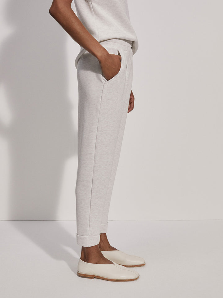 Varley The Rolled Cuff Pant in Ivory Marl