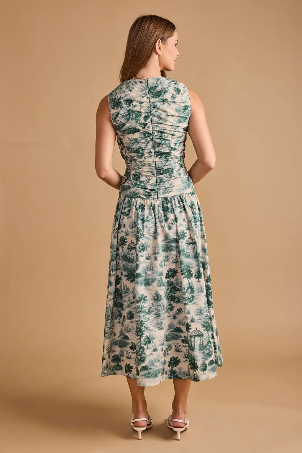 Thomas and Lourdes Agatha Dress in French Toile