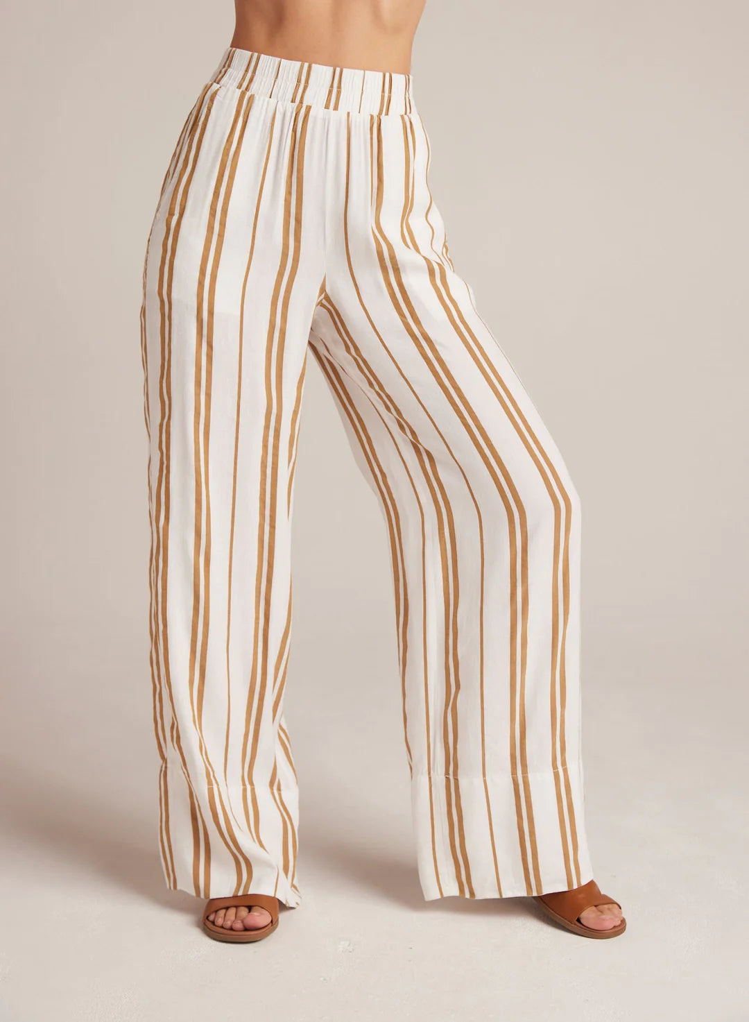 Bella Dahl Wide Leg Pant - Redwood Stripe