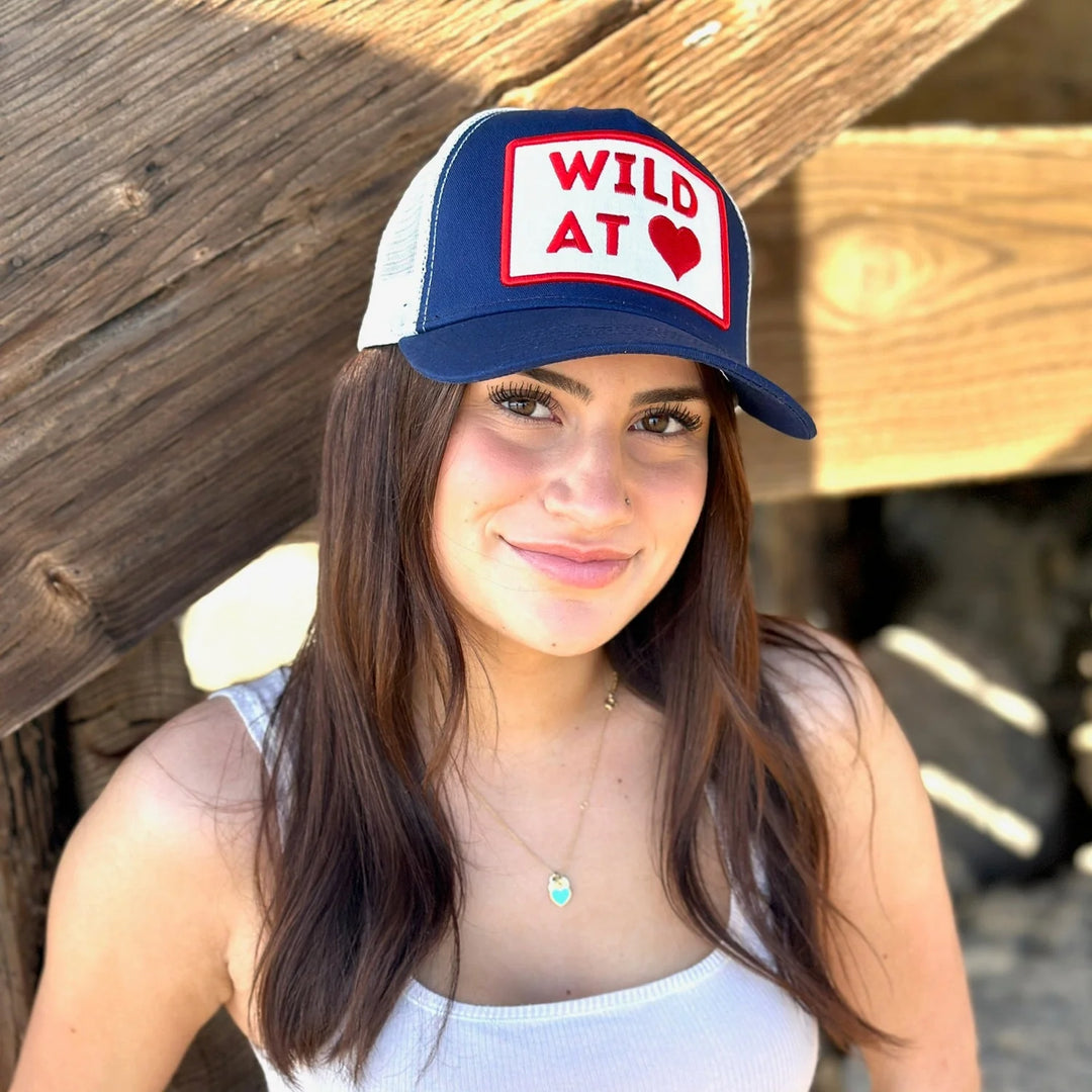 Wild at Heart Trucker in Navy