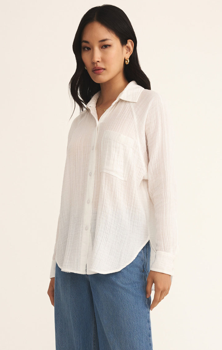 Z Supply The Perfect Airy Top in White