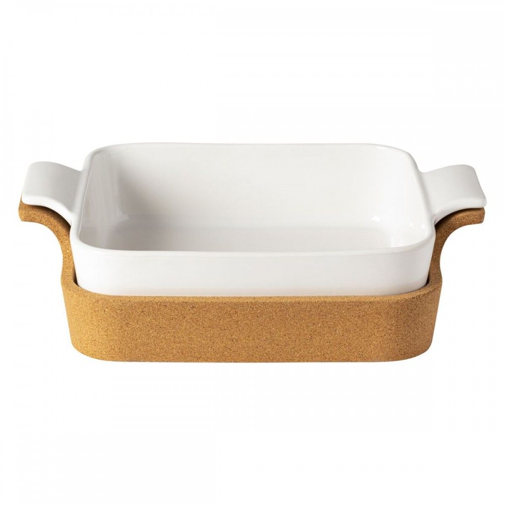 CASAFINA SQUARE BAKER W/ CORK TRAY 13'' ENSEMBLE