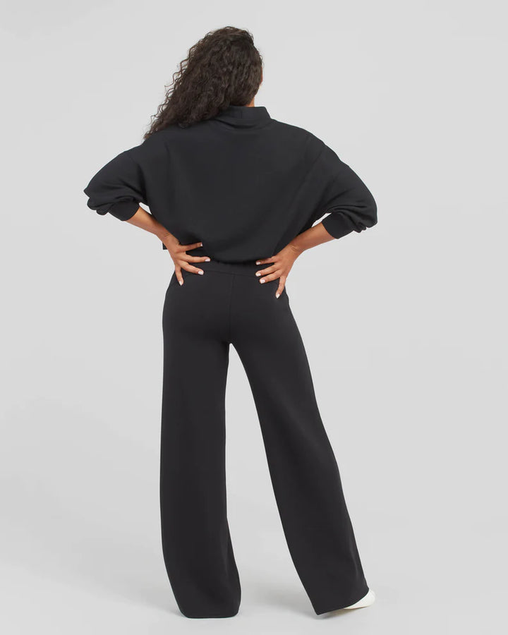 Spanx AirEssentials Wide Leg Pant in Black