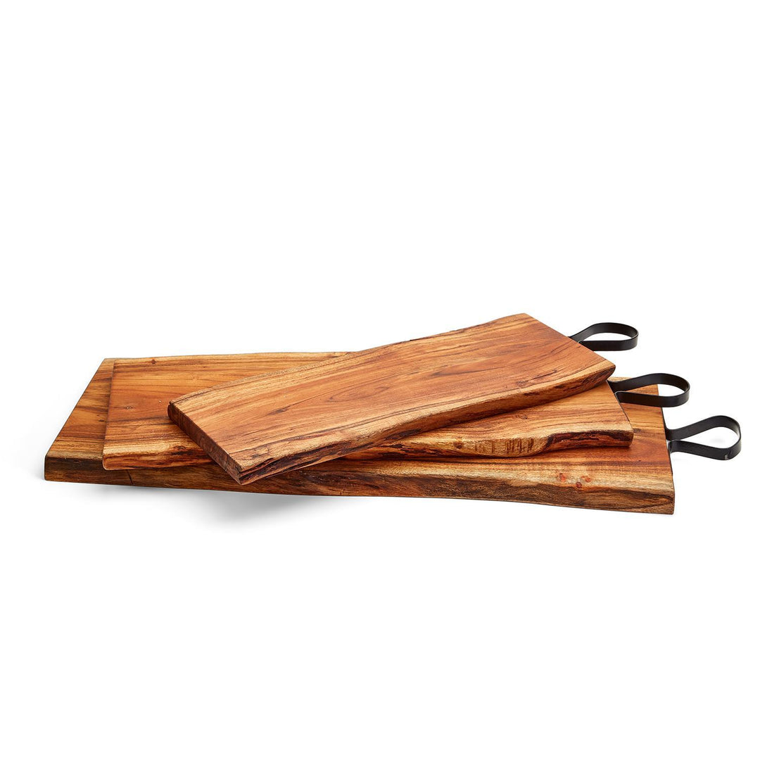 Two's Company Communal Table Serving Board with Iron Handle