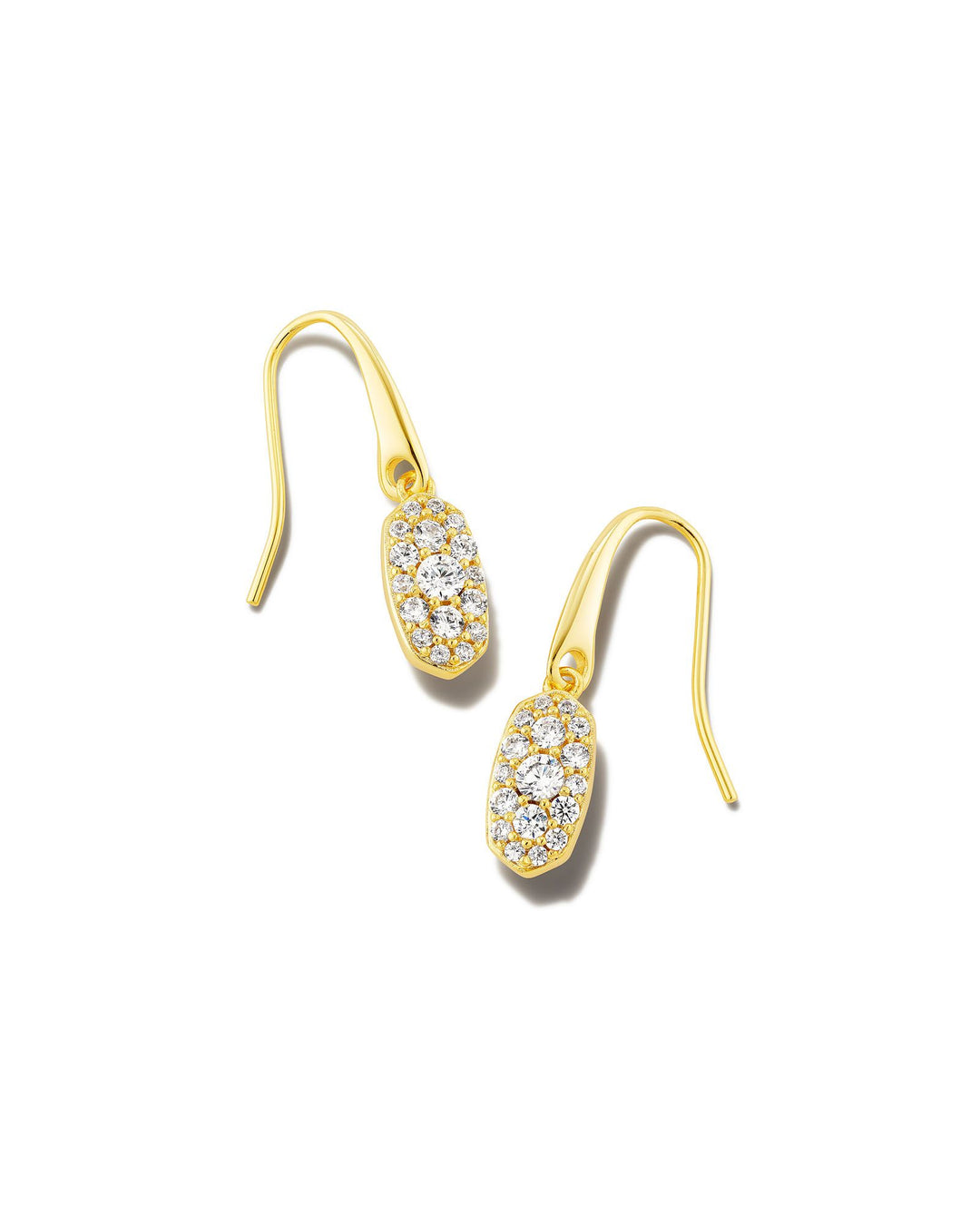 Kendra Scott Grayson Crystal Drop Earrings in Gold
