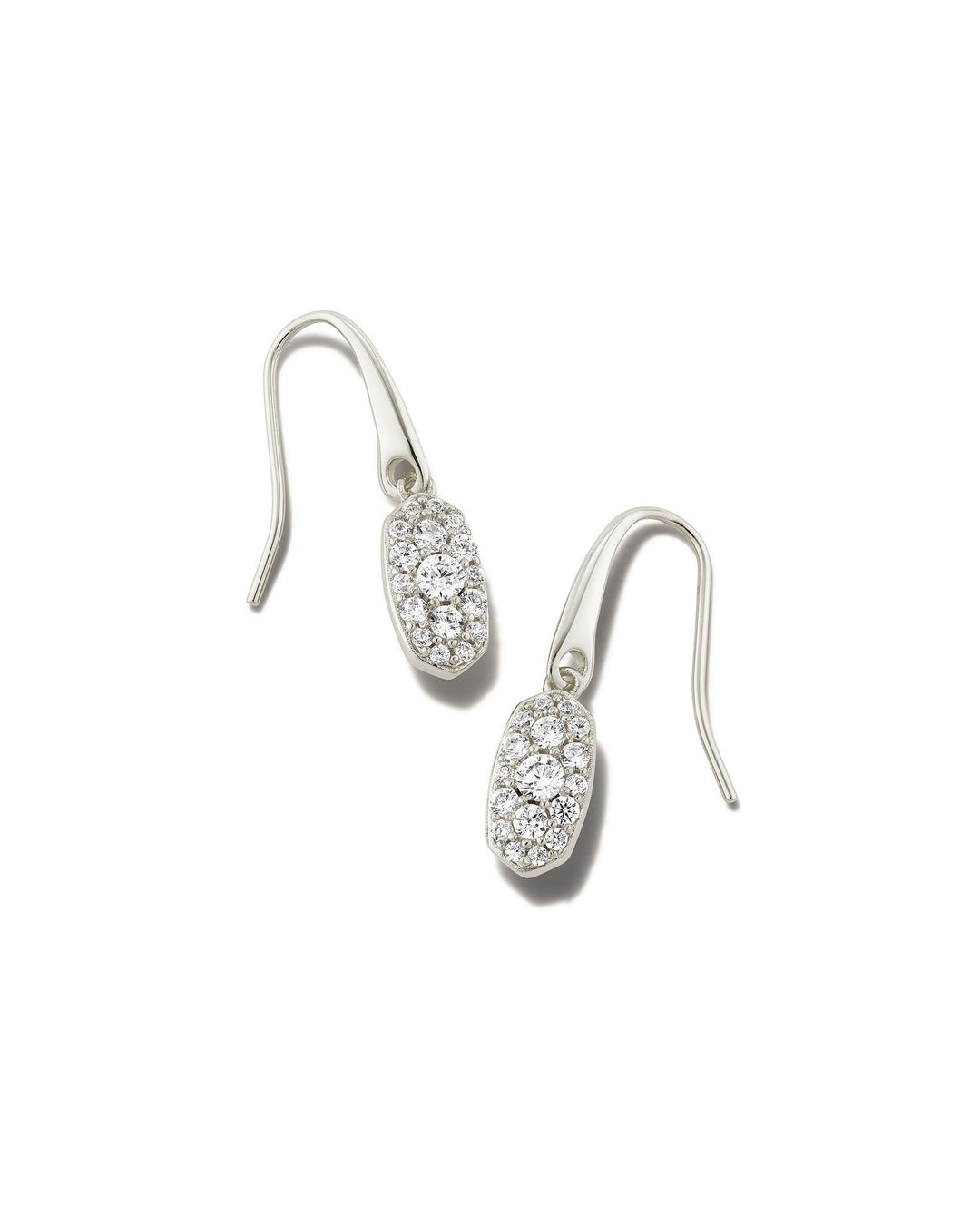 Kendra Scott Grayson Crystal Drop Earrings in Silver