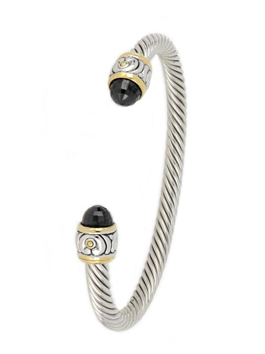 John Medeiros Nouveau Small Wire Cuff Bracelet in Black