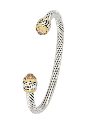 John Medeiros Nouveau Small Wire Cuff Bracelet in Champagne