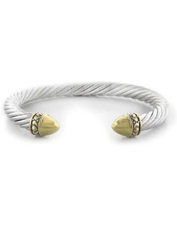 John Medeiros Nouveau Gold Dome Bullet Wire Cuff
