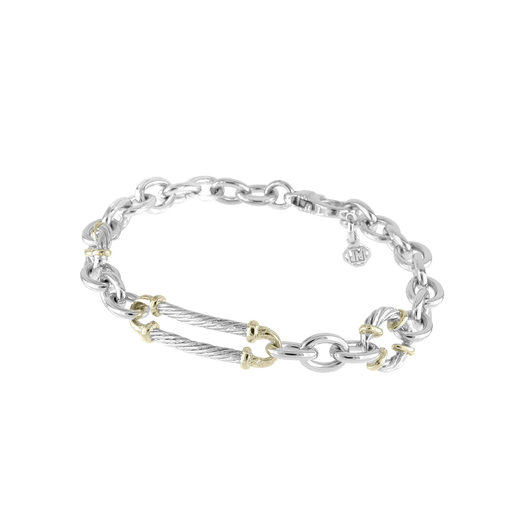 John Medeiros Cordao Circle & Oval Link Bracelet