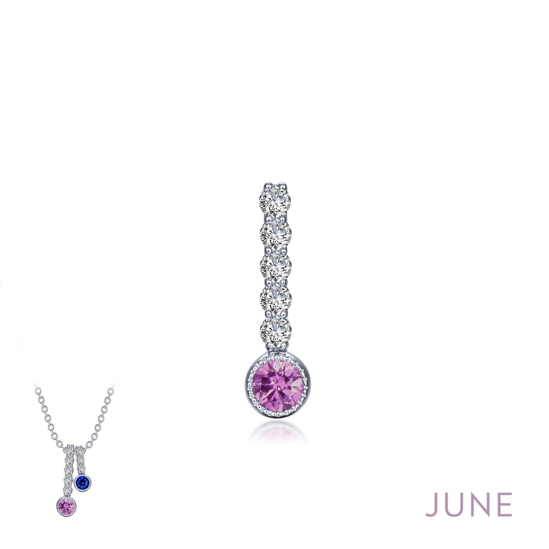 Lafonn June Birthstone Love Pendant (large)