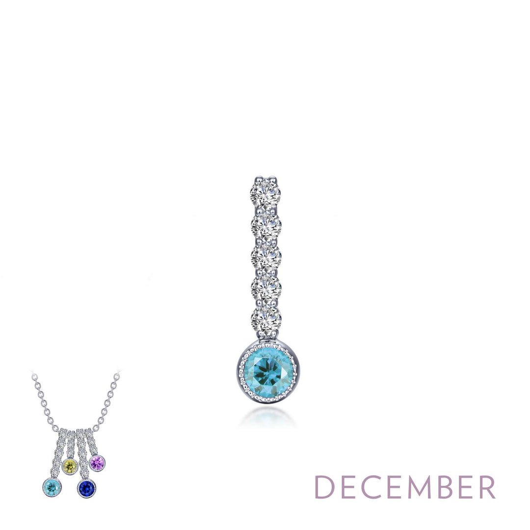 Lafonn December Birthstone Love Pendant (large)