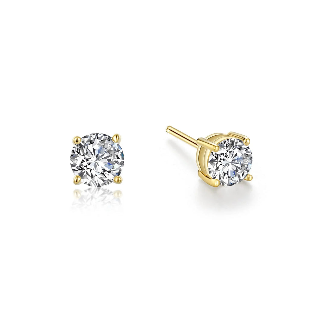 Lafonn 1 CTW Stud Earrings in Gold