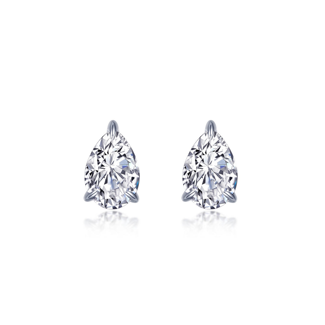 Lafonn Pear-Shaped Solitaire Stud Earrings