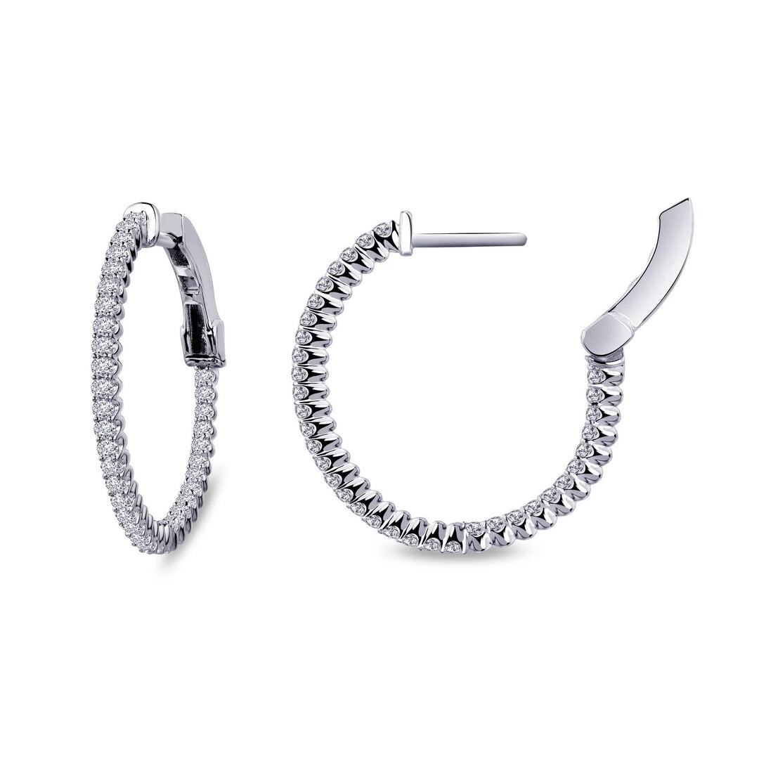 Lafonn 25 mm Hoop Earrings in Silver
