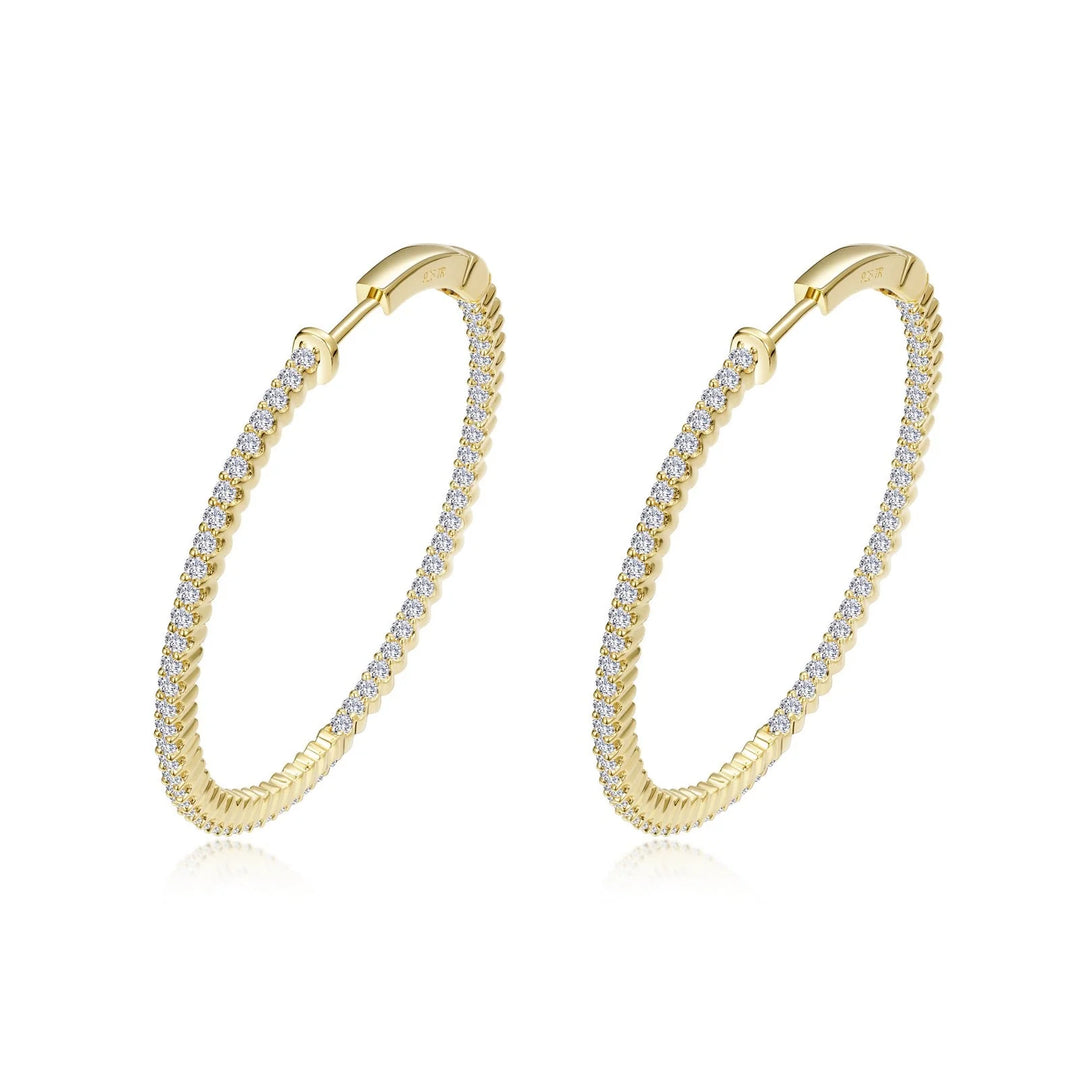 Lafonn 35 mm Hoop Earrings in Gold
